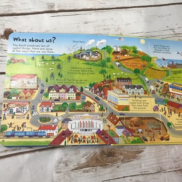Usborne Look Inside Our World Lift the‎ flap hardcover book like new kids - Picture 7 of 10